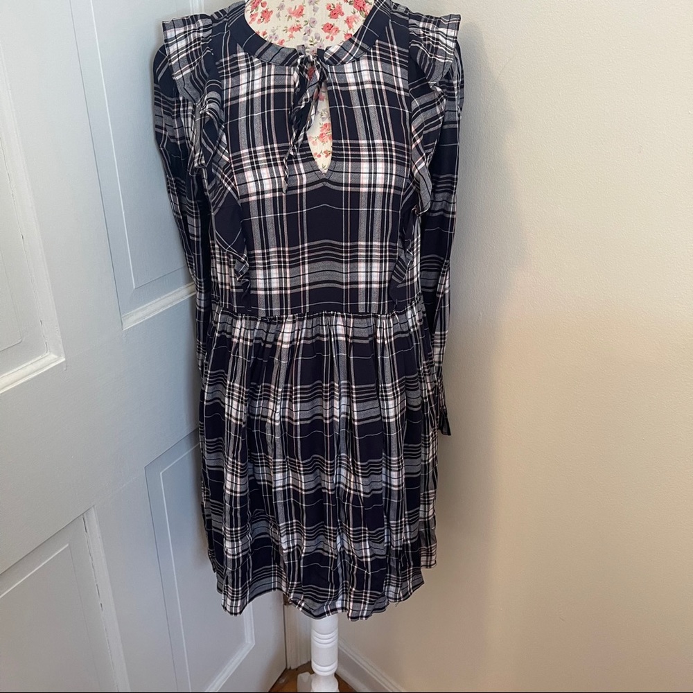 LOFT 🌟NWTs🌟 Plaid Swing Dress - Picture 3 of 6